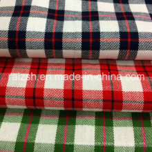 2016 Cotton Yarn-Dyed Plaid Twill Brushed Fabric with High Density